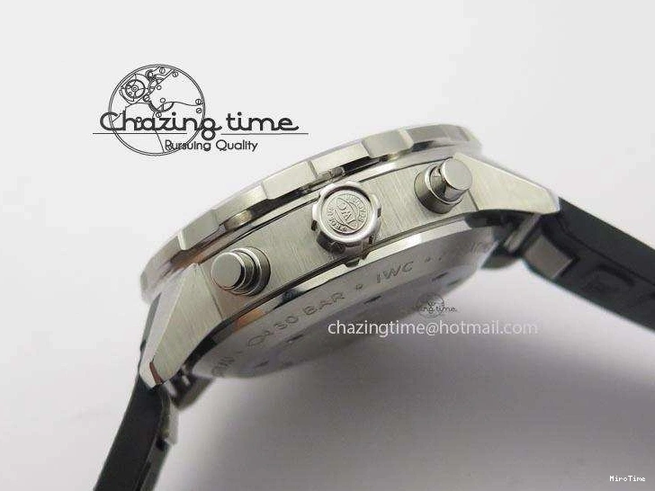 MIROTIME 0201 Aquatimer Chrono IW376803 V6F 1:1 Best Edition Blue Dial On Rubber Strap A WellDesigned 7282